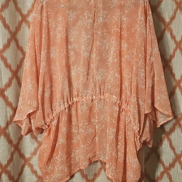 Womens Light Pink Open Cardigan - Picture 6 of 6